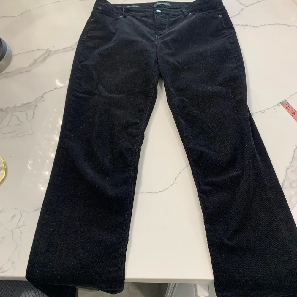 Talbots Cotton/Lycra/Spandex Velour Like Pants. Black. Size‎ 10 (562) - Picture 6 of 13